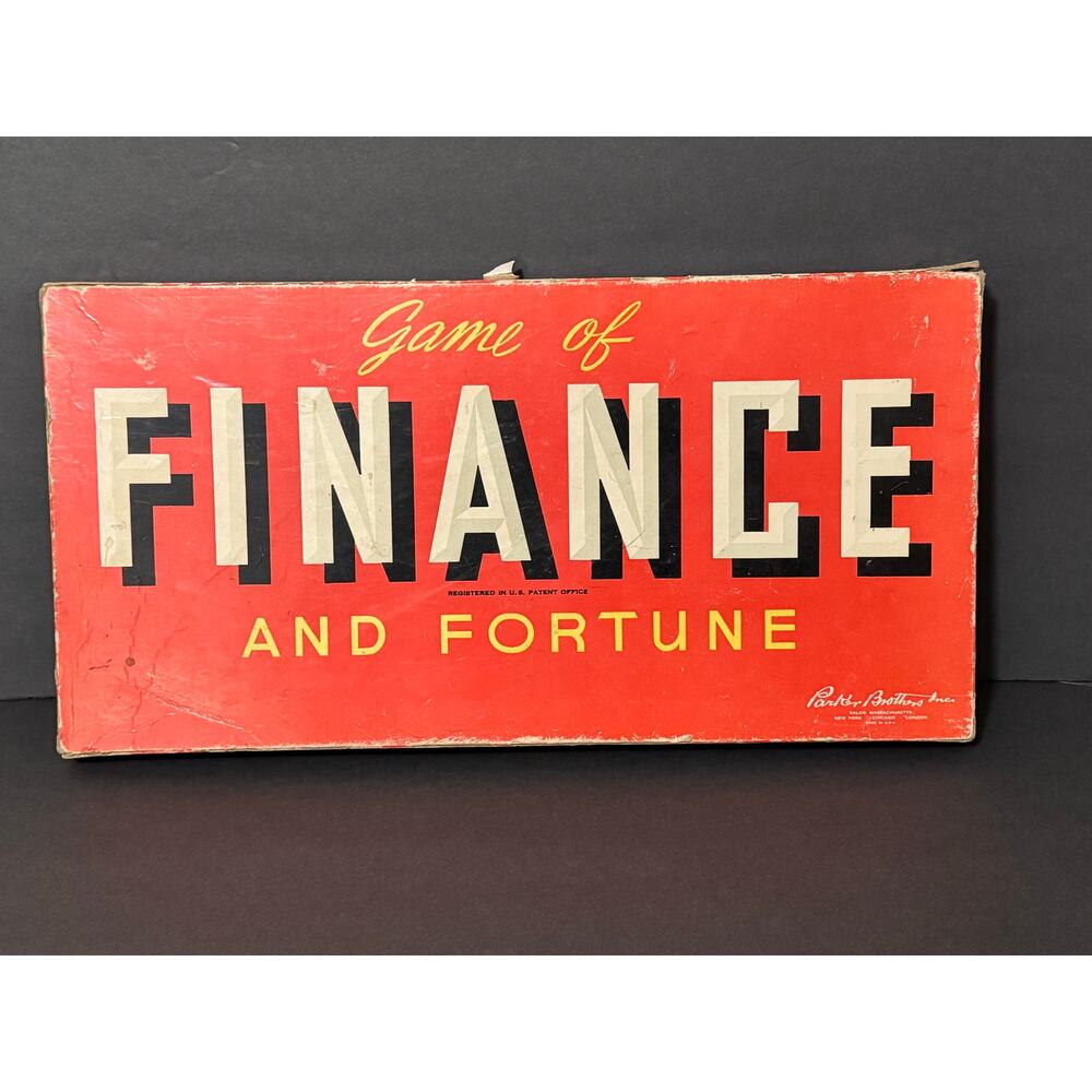 Game of Finance and Fortune by Parker Brothers 1936 Vintage Board Game